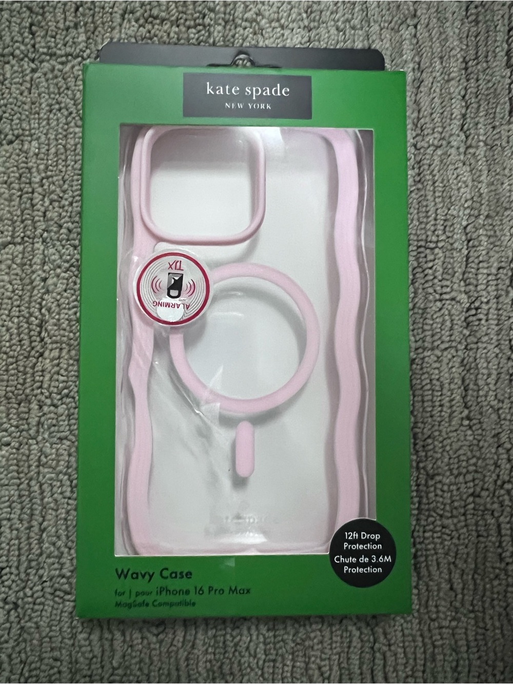Kate Spade Wavy Case for iPhone 16 Pro Max - Pink
